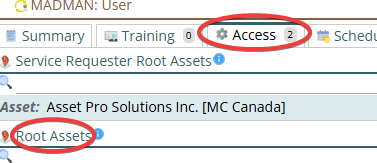 Access Root Asset